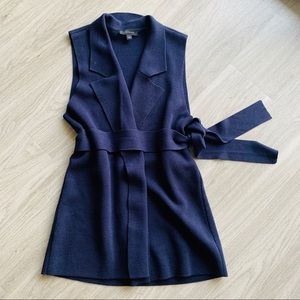 Ann Taylor navy blue vest size M